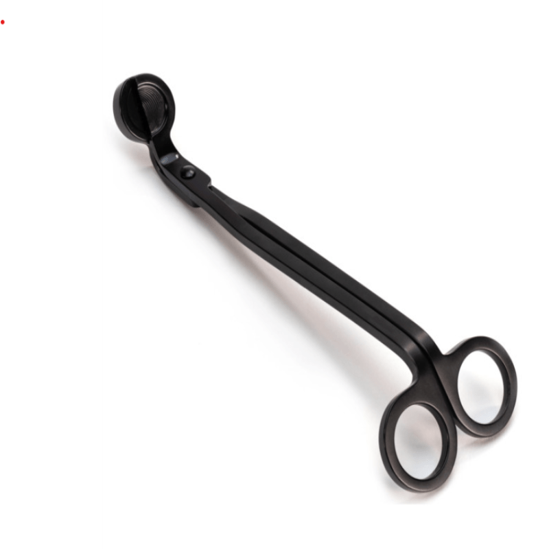 Matt Stainless Steel Black Wick Trimmer - Bougie Hermit