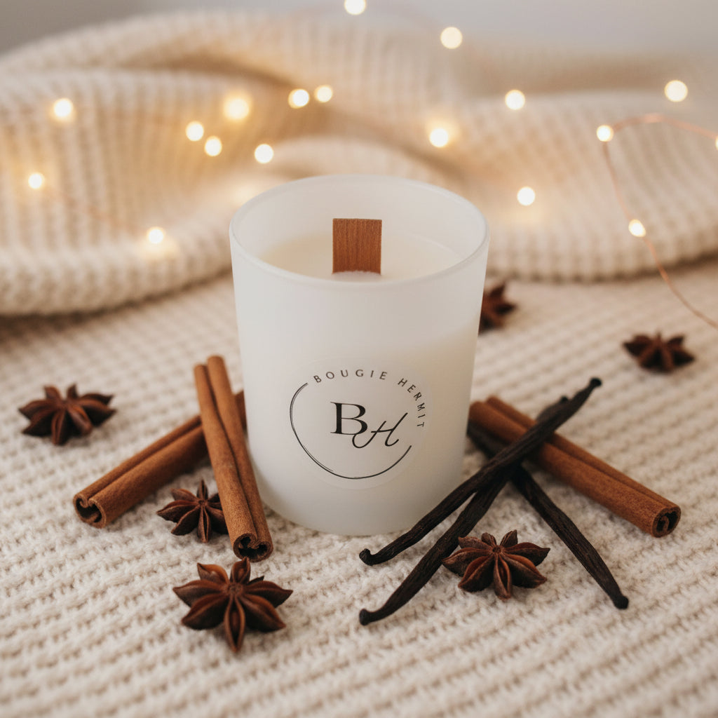 Warm Spice Vanilla Christmas Candle