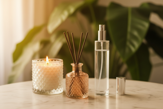 Luxury home fragrance for open houses — Bougie Hermit candles and diffusers