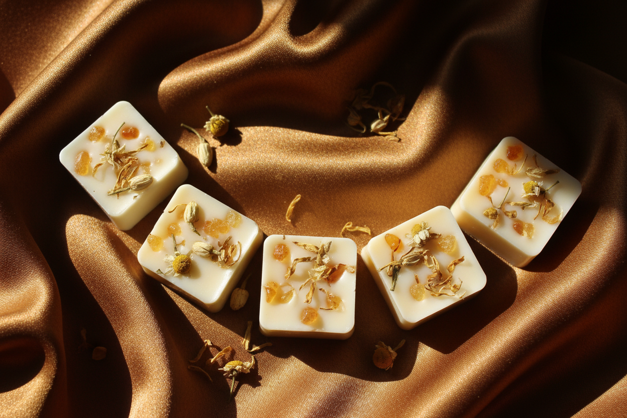 Golden Amber wax melt cubes