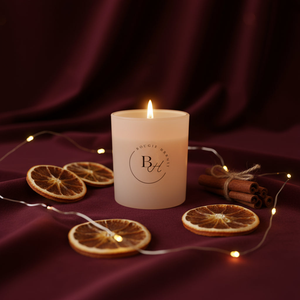 Golden Amber Christmas Candle